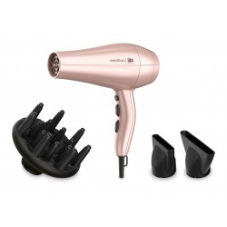 GA.MA Phon Keration Diva 3D: preserva la cherativa naturale dei capelli, tecnologia agli ioni, anti crespo, 2300W, motore AC a lunga durata, Sei combinazioni di temperatura e velocità, colpo d'aria fr