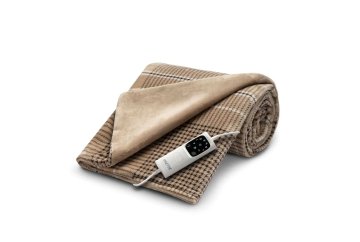 Imetec CaldoPlaid Elegance, Plaid Riscaldabile, Morbida Coperta Elettrica, 180x140 cm, Tessuto Double Face, Risparmio Energetico, Tecnologia Adapto, Rapido Riscaldamento, 6 Temperature, Lavabile