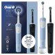 Oral-B Vitality Pro Duo Adulto Spazzolino rotante-oscillante Nero, Blu, Bianco 2