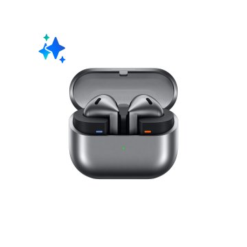 Samsung Galaxy Buds3 Auricolari AI open-type True Wireless, Audio Hi-Fi, Impermeabilità IP57, Argento