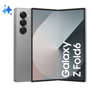 Samsung Galaxy Z Fold6 Smartphone AI, 256GB, RAM 12GB, Display 6,3"/7,6" Dynamic AMOLED 2X, Argento Shadow