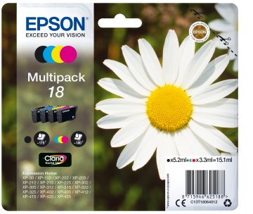 Epson Daisy Multipack Margherita 4 colori Inchiostri Claria Home 18