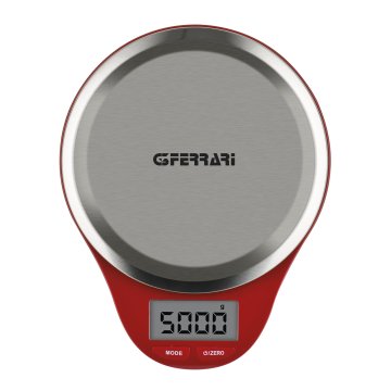 G3 Ferrari Maddy Rosso, Acciaio inox Superficie piana Ovale Bilancia da cucina elettronica