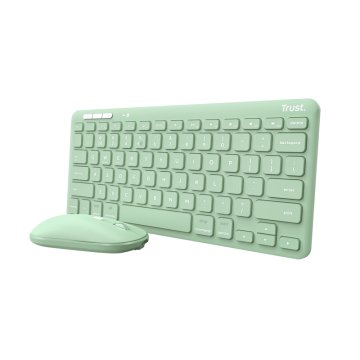 Trust Lyra tastiera Mouse incluso Universale RF senza fili + Bluetooth QWERTY Italiano Verde