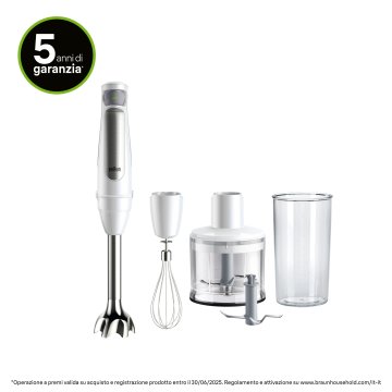 Braun MultiQuick 7 MQ7035I Minipimer Frullatore ad immersione Argento