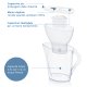 Brita Caraffa filtrante Marella bianca (2.4L) incl. 1 x filtro MAXTRA PRO All-in-1 - adatta alla porta del frigorifero con Memo digitale e coperchio ribaltabile 3