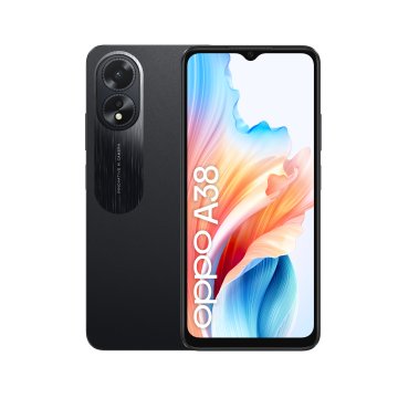 OPPO A38 4G Smartphone, AI Doppia fotocamera 50+2MP, Selfie 5MP, Display 6.56” 90HZ LCD HD+, 5000mAh, RAM 8 GB (4+4) + ROM 128GB, IP54, [Versione Italia],Glowing Nero