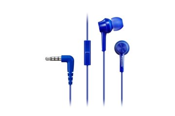 Panasonic RP-TCM115E Auricolare Cablato In-ear Musica e Chiamate Blu