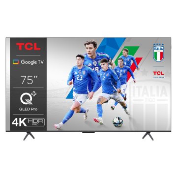 TCL C65 Serie C6 Smart TV QLED 4K 75" 75C655, audio Onkyo con subwoofer, Dolby Vision - Atmos, Google TV