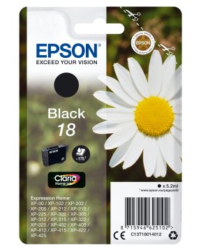 Epson Daisy Cartuccia Margherita Nero 18Inchiostri Claria Home 18