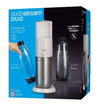 SodaStream DUO Acciaio inox, Bianco