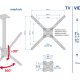 Meliconi 400CE supporto da soffitto per TV e videoproiettore 9