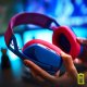 Logitech G G435 LIGHTSPEED Cuffie Gaming Wireless Bluetooth - Cuffie Over Ear Leggere, Microfoni Integrati, Batteria da 18 Ore, Compatibile con Dolby Atmos, PC, PS4, PS5, Smartphone. Blu 6