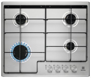 Electrolux EGS6424X Acciaio inox Da incasso 59.5 cm Gas 4 Fornello(i)