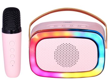 Trevi XR JUMP ALTOPARLANTE KARAOKE PORTATILE 10W WIRELESS USB MICRO SD AUX-IN XR 8A01 MINIPARTY ROSA