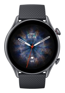 Amazfit W2040OV7N smartwatch e orologio sportivo 3,68 cm (1.45") AMOLED Digitale Nero GPS (satellitare)