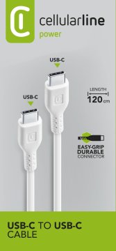 Cellularline Power Cable 120cm - USB-C to USB-C