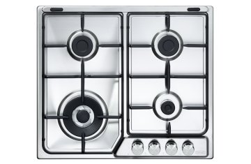 De’Longhi IF 46 ASDV SP N piano cottura Acciaio inox Da incasso 58 cm Gas 4 Fornello(i)