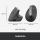 Logitech MX Vertical mouse Ufficio Mano destra RF senza fili + Bluetooth Ottico 4000 DPI 15