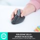 Logitech MX Vertical mouse Ufficio Mano destra RF senza fili + Bluetooth Ottico 4000 DPI 10