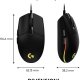 Logitech G G203 Lightsync mouse Giocare USB tipo A 8000 DPI 9