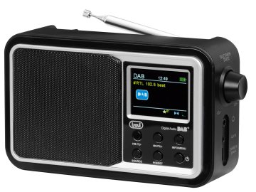 Trevi RADIO DIGITALE PORTATILE DAB DAB+ FM RDS WIRELESS AUX-IN DAB 7F96 R NERO