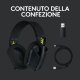 Logitech G Logitech G435 LIGHTSPEED Cuffie Gaming Wireless Bluetooth - Cuffie Over Ear Leggere, Microfoni Integrati, Batteria da 18 Ore, Compatibile con Dolby Atmos, PC, PS4, PS5, Smartphone. Nero 24