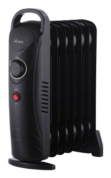 Ardes AR4R07M2 stufetta elettrica Interno Nero 800 W Riscaldatore ambiente elettrico a olio