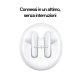 OPPO Enco Air3 Auricolari True Wireless, 25h di Autonomia, Driver da 13.4mm, Bluetooth 5.3, Raggio 10m, Controlli Touch, Cancellazione del rumore IA, Android e iOS, IP54, [Versione Italiana], White 6