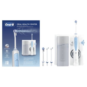 Oral-B Idropulsore Health Center Avanzato con 2 Beccucci Oxyjet, 2 Beccucci Con Getto D’acqua. 1 Idropulsore