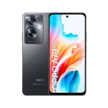 OPPO A79 5G Smartphone, AI Doppia fotocamera 50+2MP, Selfie 8MP, Display 6.72” 90HZ LCD FHD+, 5000mAh, RAM 8(Esp 4GB/6GB/8GB)+ROM 256GB (esp1TB), IPX4, [Versione Italia], Mistery Nero