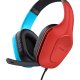 Trust GXT 416S Zirox Auricolare Cablato A Padiglione Giocare Nero, Ciano, Rosso 2