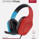 Trust GXT 416S Zirox Auricolare Cablato A Padiglione Giocare Nero, Ciano, Rosso 10