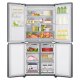 LG GML844PZAE Frigorifero Multidoor Slim, Classe E 506L, Wi-Fi, Drink dispenser, UVnano, Door Cooling, Inox 3