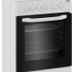 Beko Cucina CSS42014FW, (LxDxA) 50x50x85, Bianca, Forno elettrico statico, piano cottura a gas 4 zone, Coperchio in metallo 3