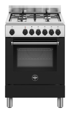 Bertazzoni La Germania Americana AMN664ENEV/24 cucina Elettrico Gas Nero A