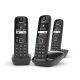 Gigaset AS690 Trio Telefono DECT Identificatore di chiamata Nero 3