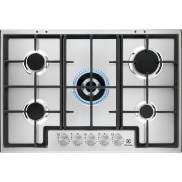 Electrolux EGS75362X Acciaio inox Da incasso 75 cm Gas 5 Fornello(i)