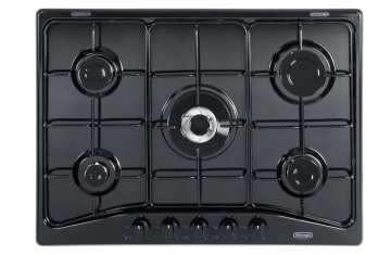 De’Longhi YNF 57 ASV piano cottura Nero Da incasso 68 cm Gas 5 Fornello(i)