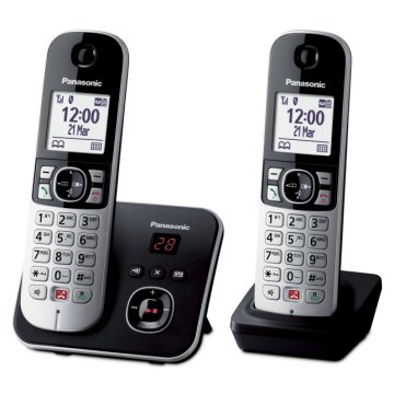 Panasonic KX-TG6862JTB telefono Telefono DECT Identificatore di chiamata Nero, Argento