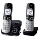 Panasonic KX-TG6862JTB telefono Telefono DECT Identificatore di chiamata Nero, Argento 2