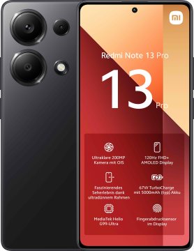 Xiaomi Redmi Note 13 Pro 16,9 cm (6.67") Dual SIM ibrida Android 13 4G USB tipo-C 8 GB 256 GB 5000 mAh Nero