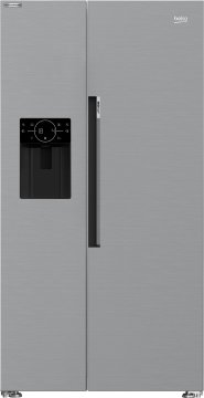 Beko GN166140ZXB frigorifero side-by-side Libera installazione 571 L E Acciaio inox