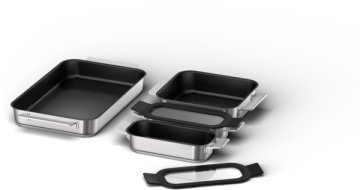 Bosch HEZ9FF040 accessorio e componente per forno Acciaio inox Set da forno