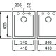 Elleci Quadra 200 Lavello ad incasso Rettangolare Keratek plus 3