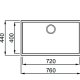 Elleci Integra 130 Lavello sottopiano Rettangolare Keratek plus 3