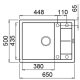 Elleci Unico 125 Lavello montato su piano Rettangolare Metaltek 3