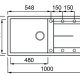 Elleci Unico 480 Lavello montato su piano Rettangolare Keratek plus 3