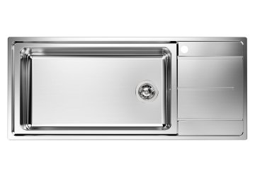 Foster Evo Lavello montato su piano Rettangolare Acciaio inox