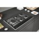 Haier HAHG7WL5WS6X/1 piano cottura Nero, Acciaio inox Da incasso 74.5 cm Gas 5 Fornello(i) 7